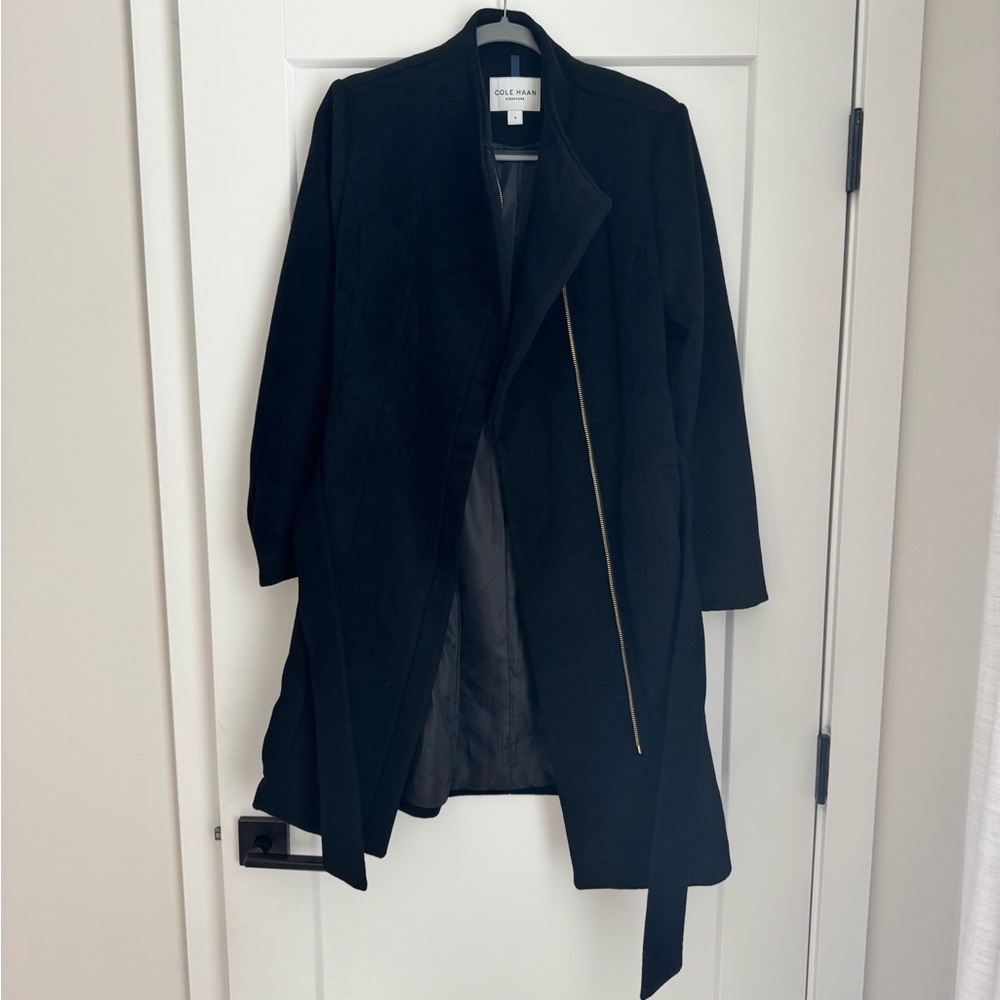 New without tags! Cole Haan black wool trench coat
